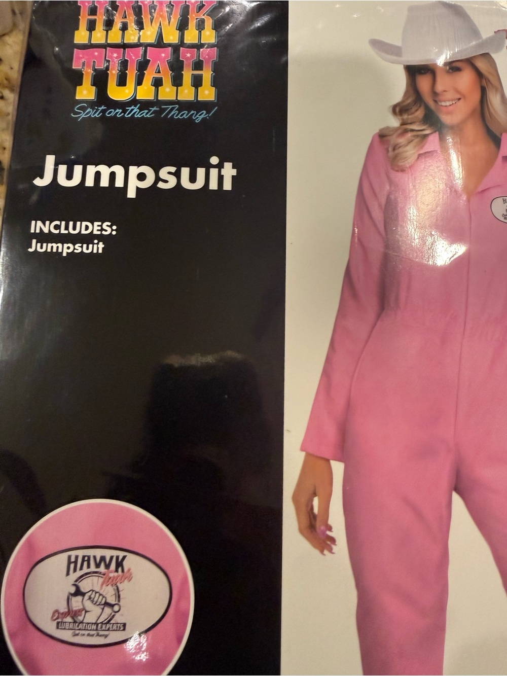 Pink Women's Jumpsuit hawk tuah spirit Halloween adult small 4-6